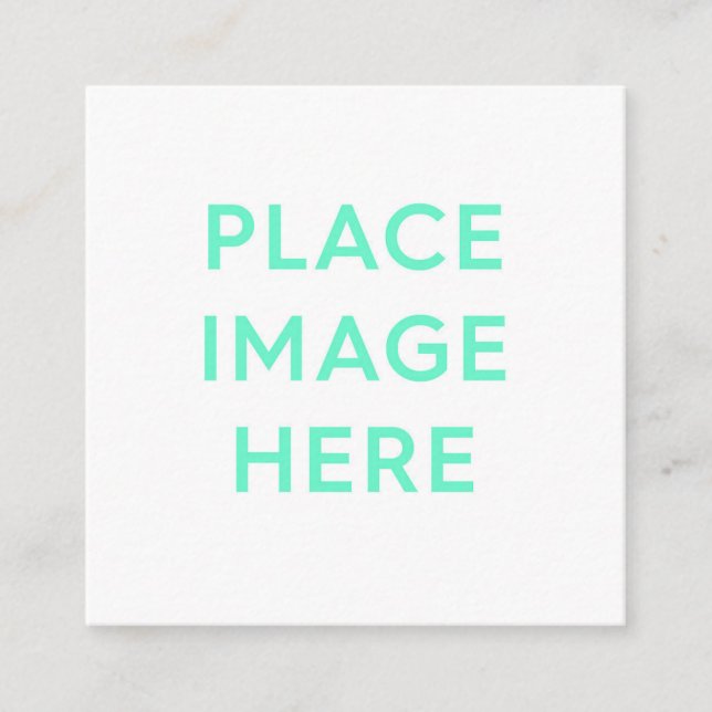 Square, 2.5" x 2.5" Business Card (Front)