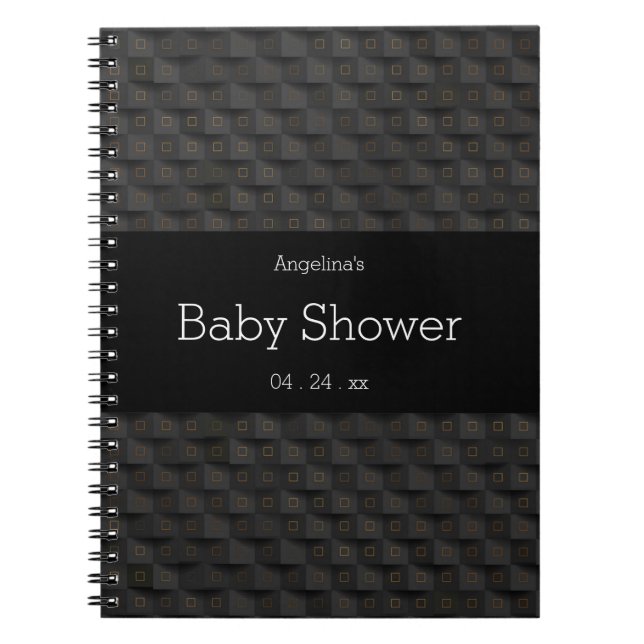 Square 3D Pattern Gift List Notebook (Front)