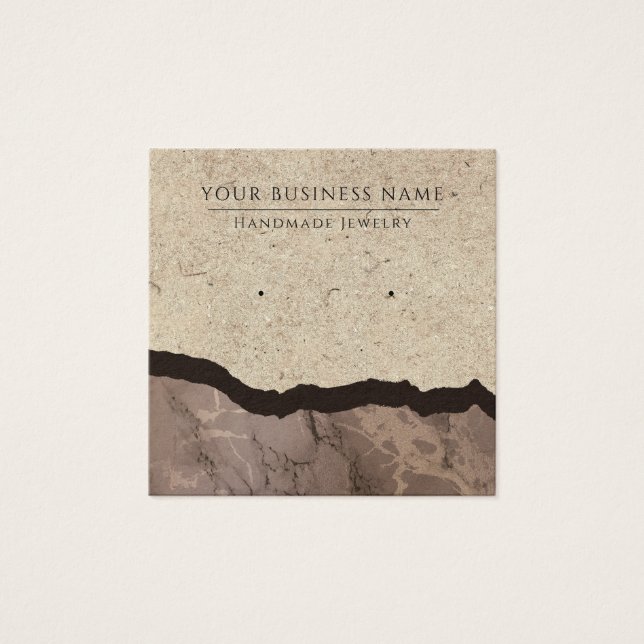 Square Abstract Modern Earring Display Cards (Front)