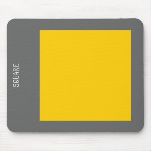 Square - Amber and Grey Mouse Pad