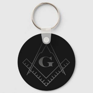 Square and Compass Keychain