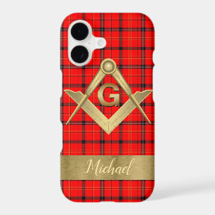 Square and Compass Monogrammed iPhone / iPad case