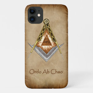 Square and Compass with All Seeing Eye iPhone 11 Case