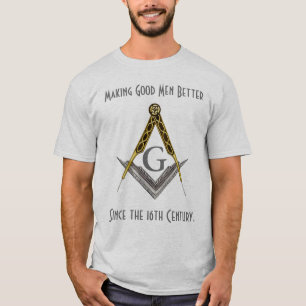 Square and Compass with All Seeing Eye T-Shirt