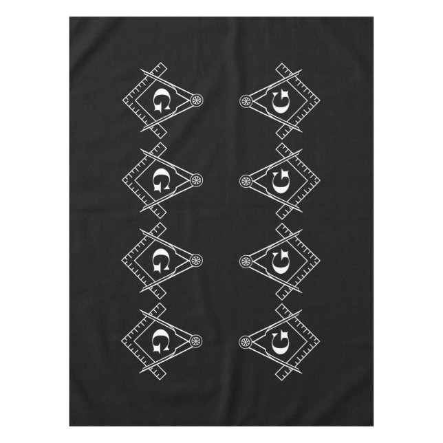 Square and Compass with Inset G Tablecloth (Front)