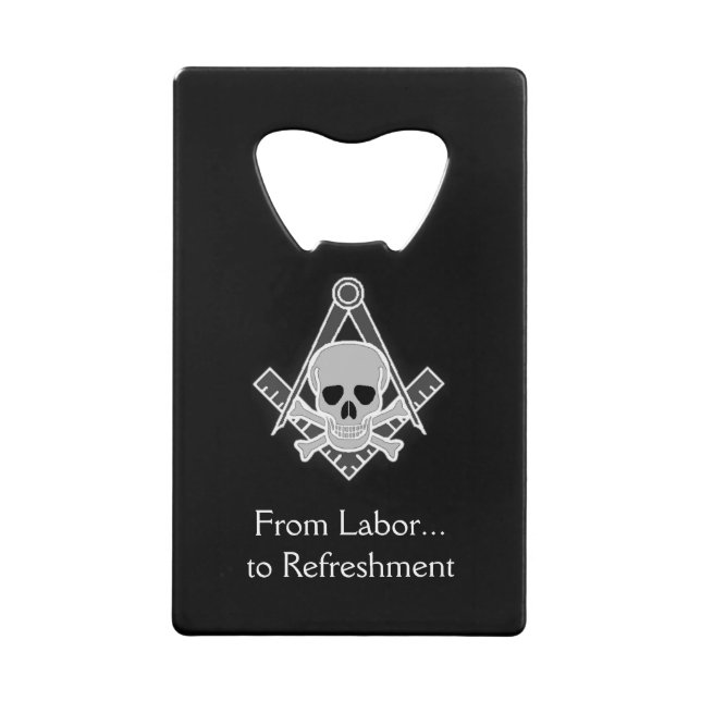 Square and Compass with Inset Skull (Front)