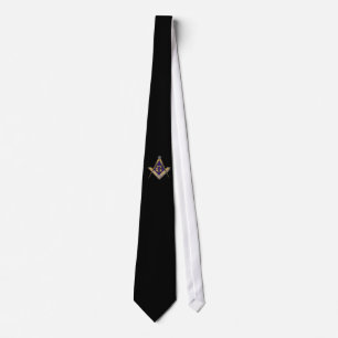 Square and Compasses Ornate Tie