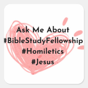 Square Ask me about--- hearts Square Sticker