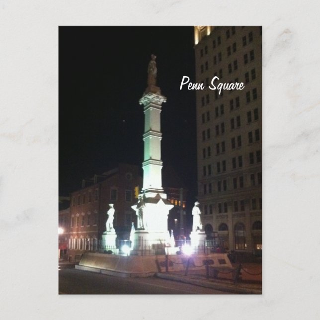 Square at Night Postcard (Front)