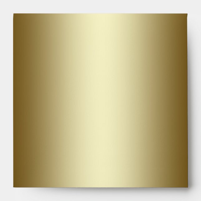 Square Black and Gold Linen Envelopes (Front)