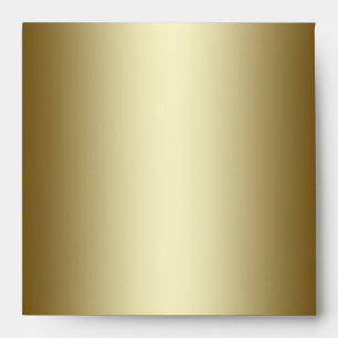 Square Black and Gold Linen Envelopes