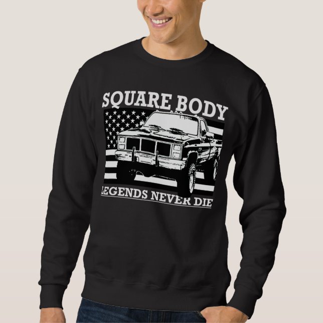 Square Body Truck Hoodie Squarebody Sweatshirt (Front)