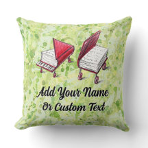Square Book-to-Piano Design Lime Cream Painterly