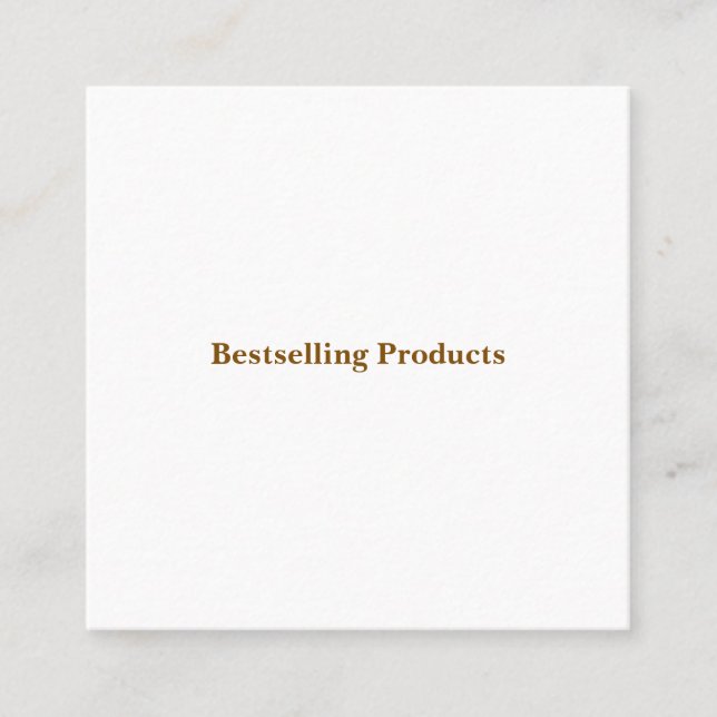 Square Business Card (Front)