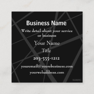 Square Business Card -  Spotlight  - HAMbyWG