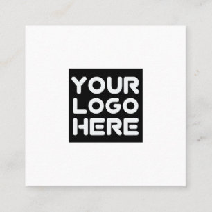 Square Business Card with Logo Brand