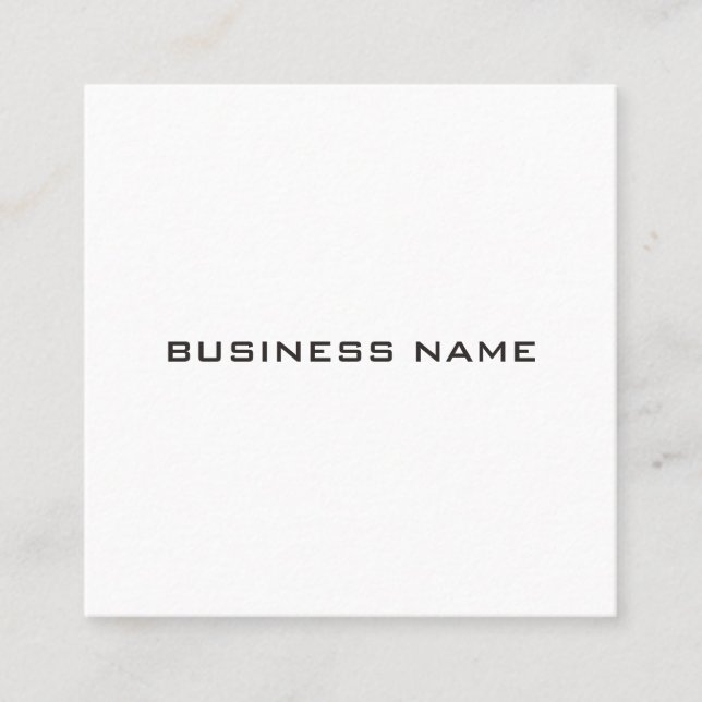 Square BusinessCards Modern Elegant Professional Business Card (Front)