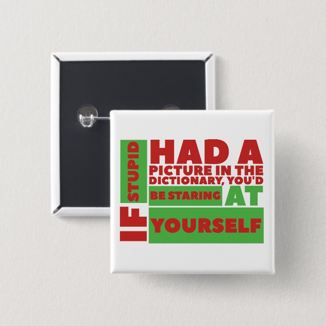 Square Button (Front & Back)