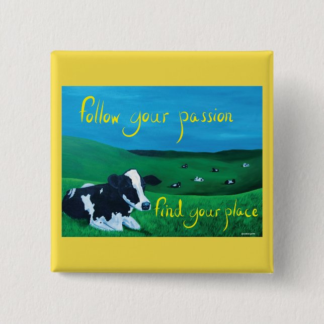 Square button (cow) (Front)