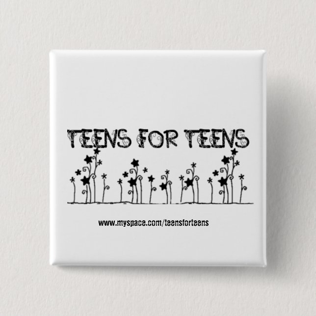 Square Button - Customised (Front)