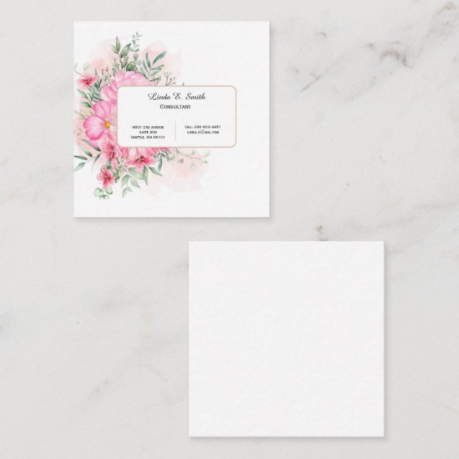  Square Calling Card (Front/Back)