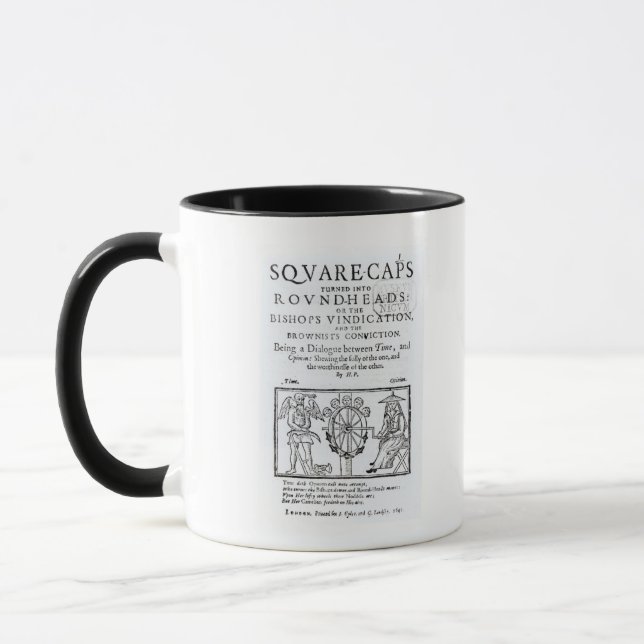 Square-Caps turned into Round Heads, 1642 Mug (Left)