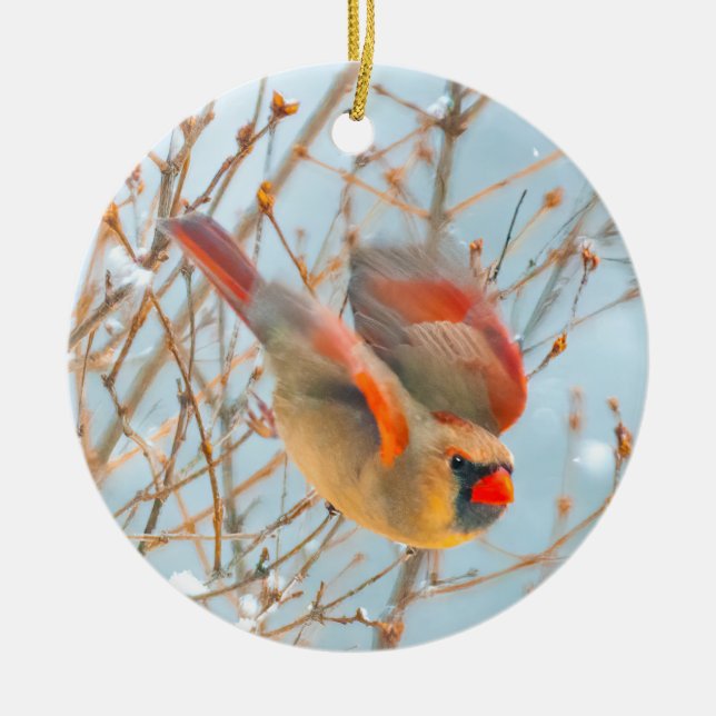 square ceramic tree decoration (Front)
