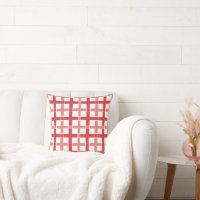 Square Check Pattern Red White