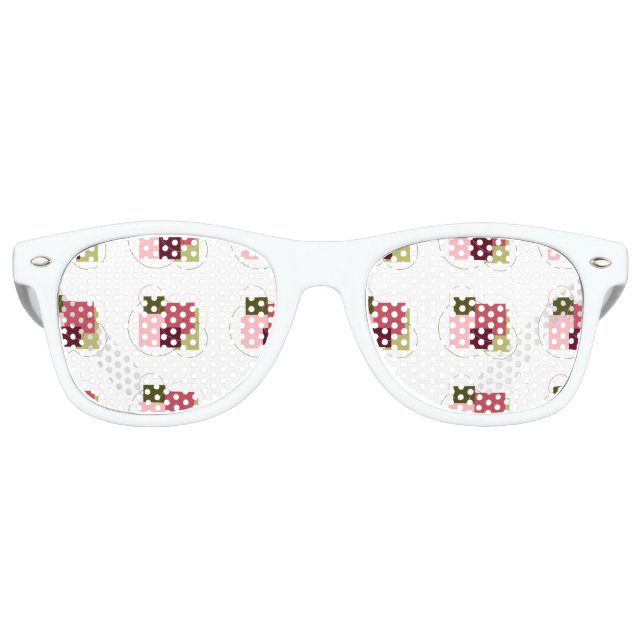 Square & Circle Art Adult Retro Party Shades (Front)