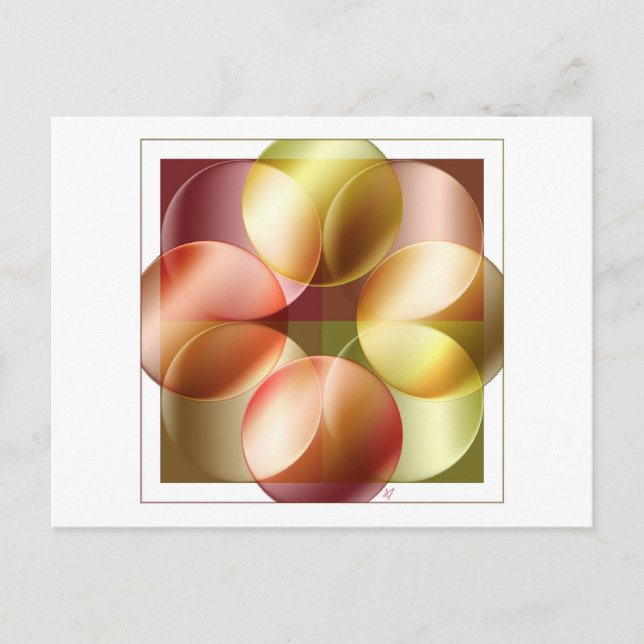 Square Circles Postcard (Front)