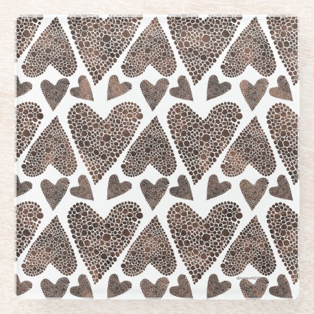 Square Coaster Hearts Galore (Front)