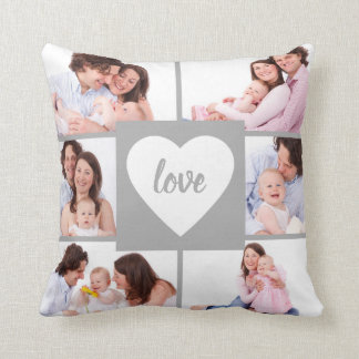 Square Collage Custom Photo Cushion