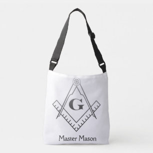 Square & Compass with Inset G - Ombre Crossbody Bag