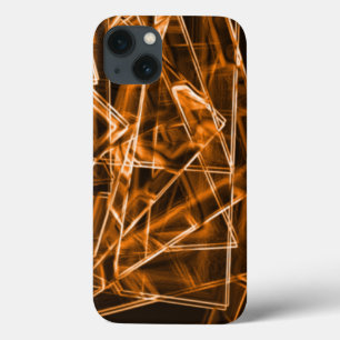 Square corners and 'neon' orange spots iPhone 13 case