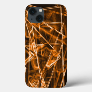 Square corners and 'neon' orange spots iPhone 13 case