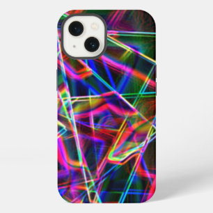 Square corners in line and neon coloured iPhone 13 case