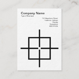 Square Crosshairs Business Card