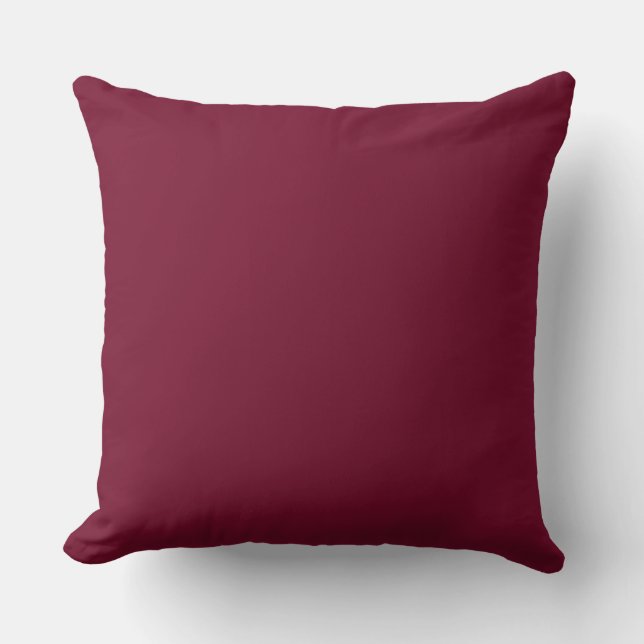 Square cushion Jimette Design red grey and black. (Front)