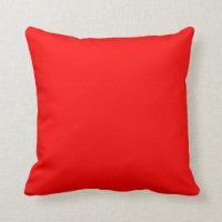 SQUARE - CUSHION. RED, ORANGE.