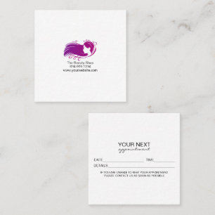 Square Custom Salon Appointment Card