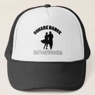 square dance designs trucker hat