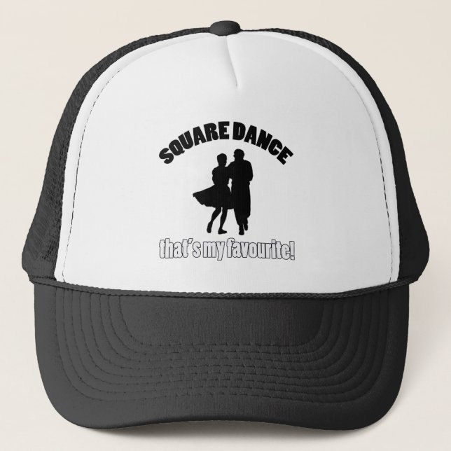 square dance designs trucker hat (Front)