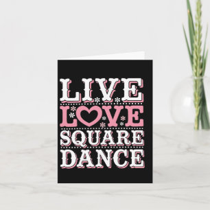 Square Dance Love Square Dancing Square Dance Gift Card