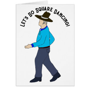 Square Dance Man  Greeting