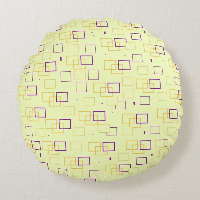 Square Dance Round Cushion (Front)