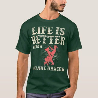 Square Dance Western Dancing Line Dancer  T-Shirt