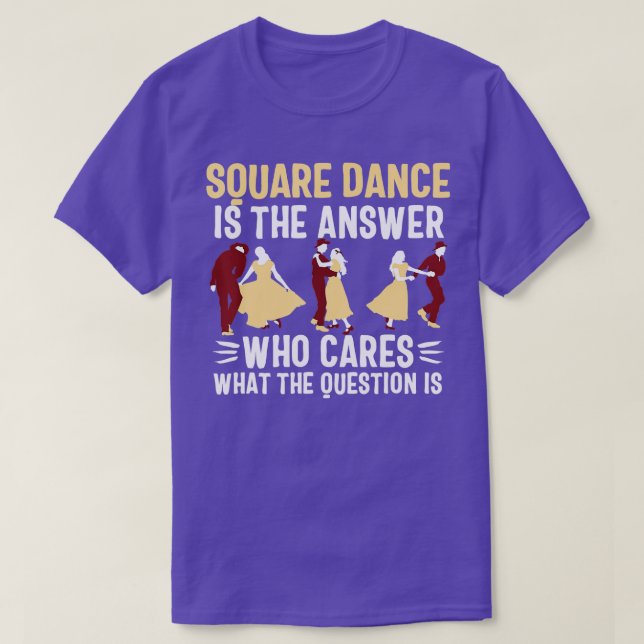 Square dance women men  dancing couple dancer gift T-Shirt (Design Front)