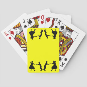 Square Dancers Playing Cards
