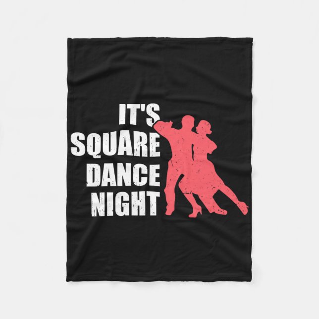 Square Dancing  Fleece Blanket (Front)
