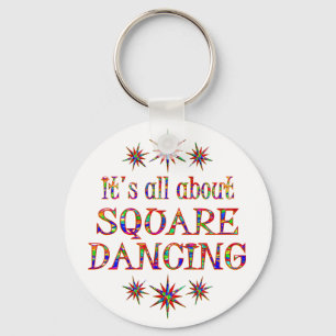 SQUARE DANCING KEY RING